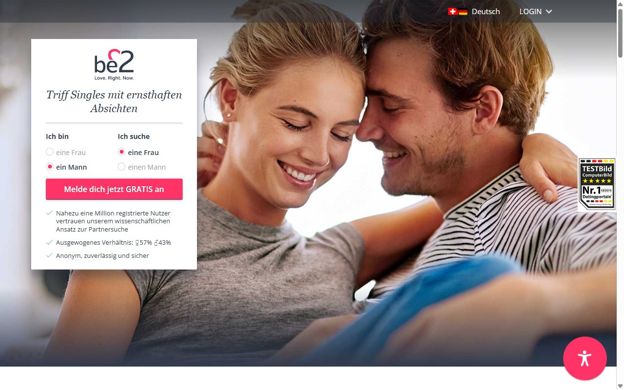 Startseite von be2.ch